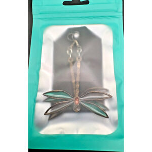 Dragonfly Earrings By Registered Cherokee Artist Eric Walters - Wood & Resin